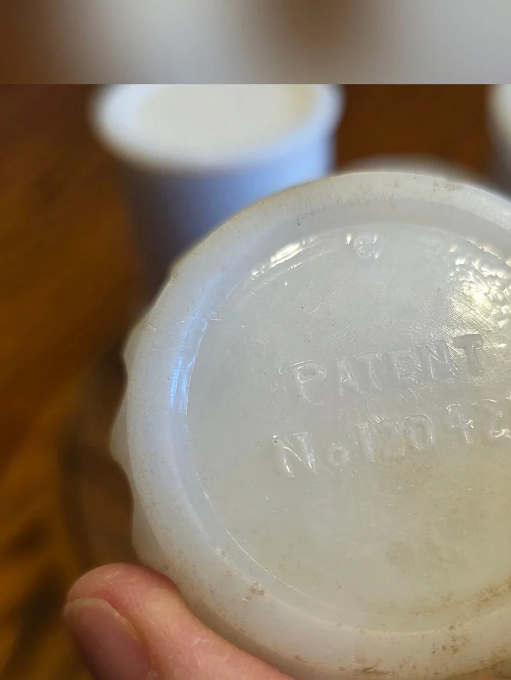 VTG Milk Glass Jars Lot Of 5 White Various